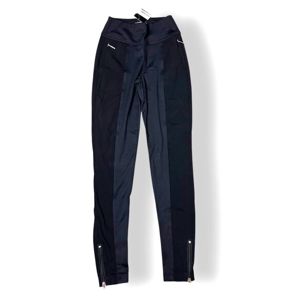 NWT Anatomie Allie Hybrid Jogger Tight 2 Tone Black Travel Pant Sz XS Pull on - Picture 1 of 10